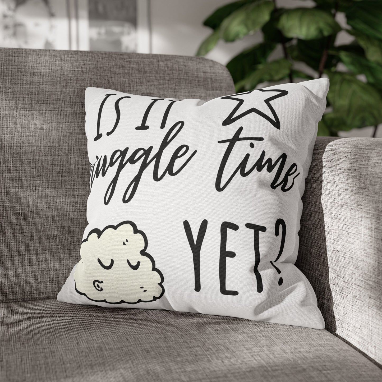 Snuggle Time Polyester Square Pillowcase